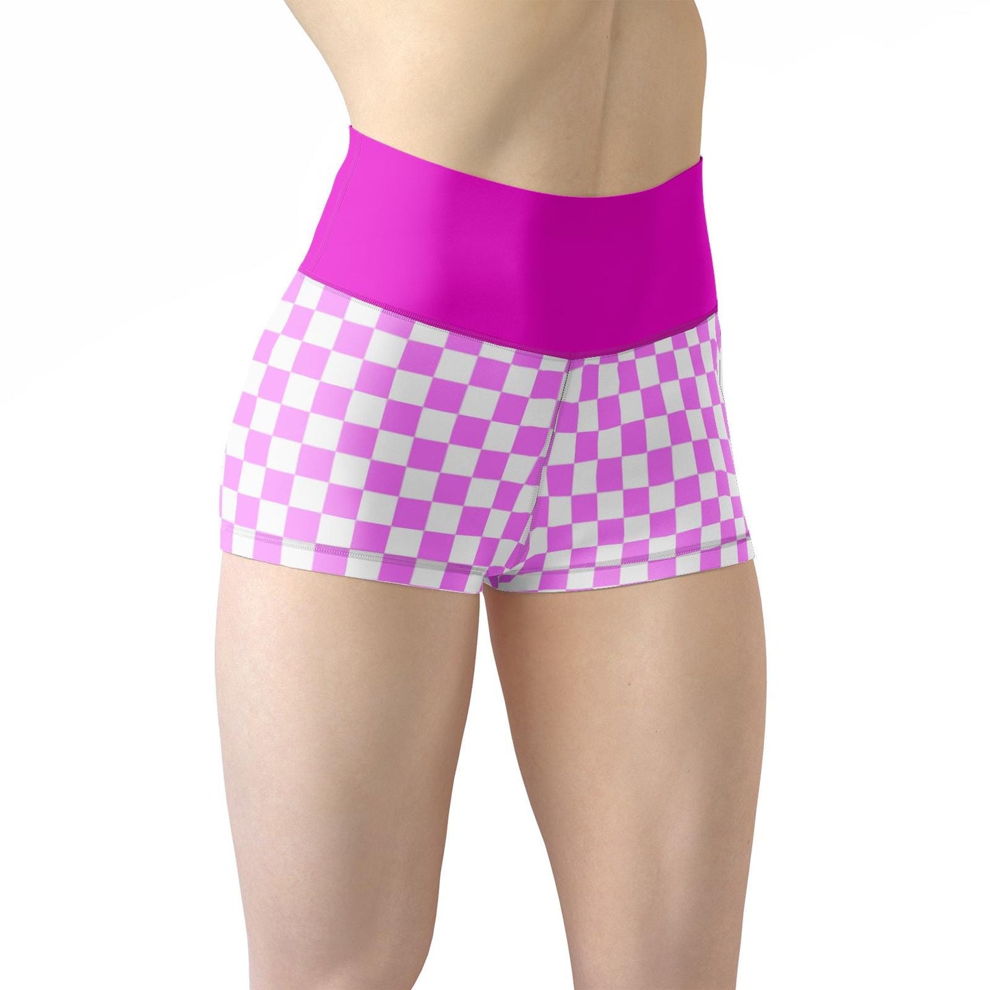 Women's Pink Yoga Shorts