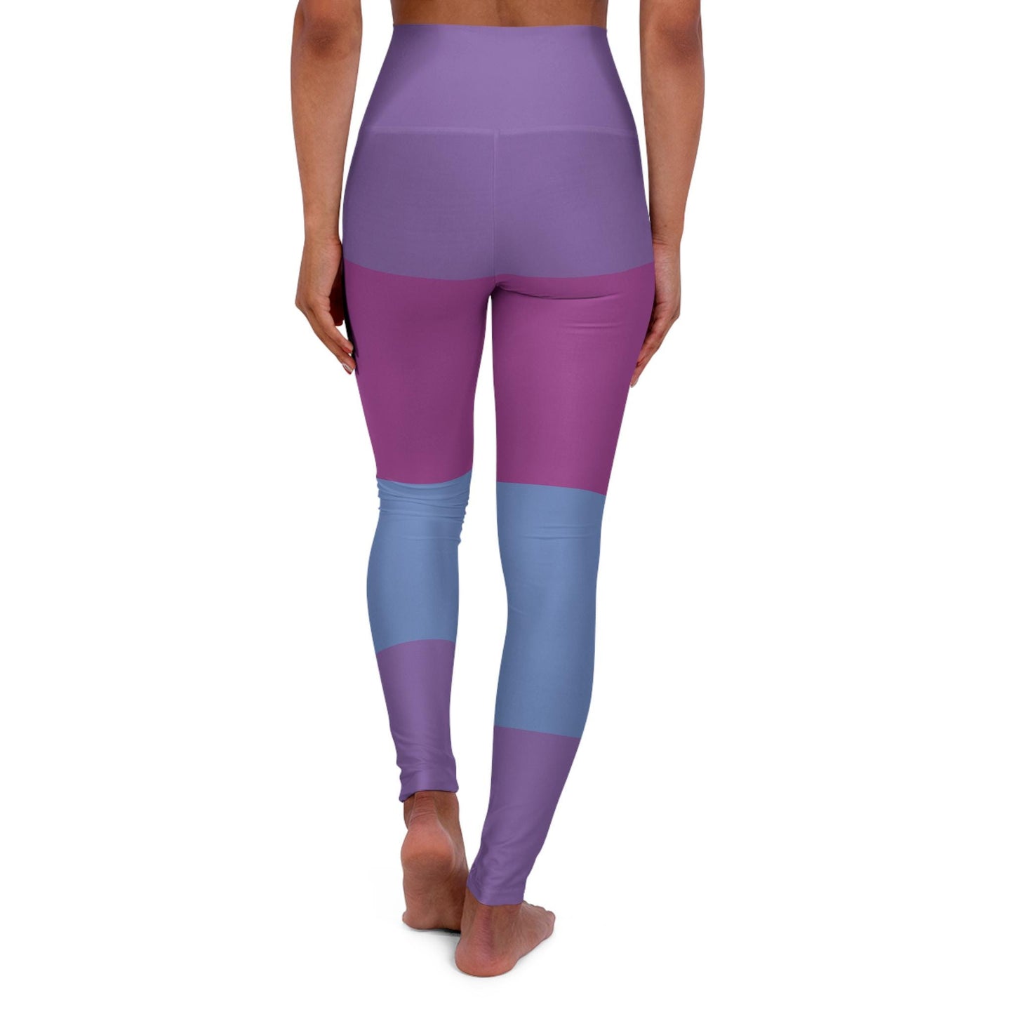 High Waisted Purple Yoga Leggings: Activewear Fitness Pants