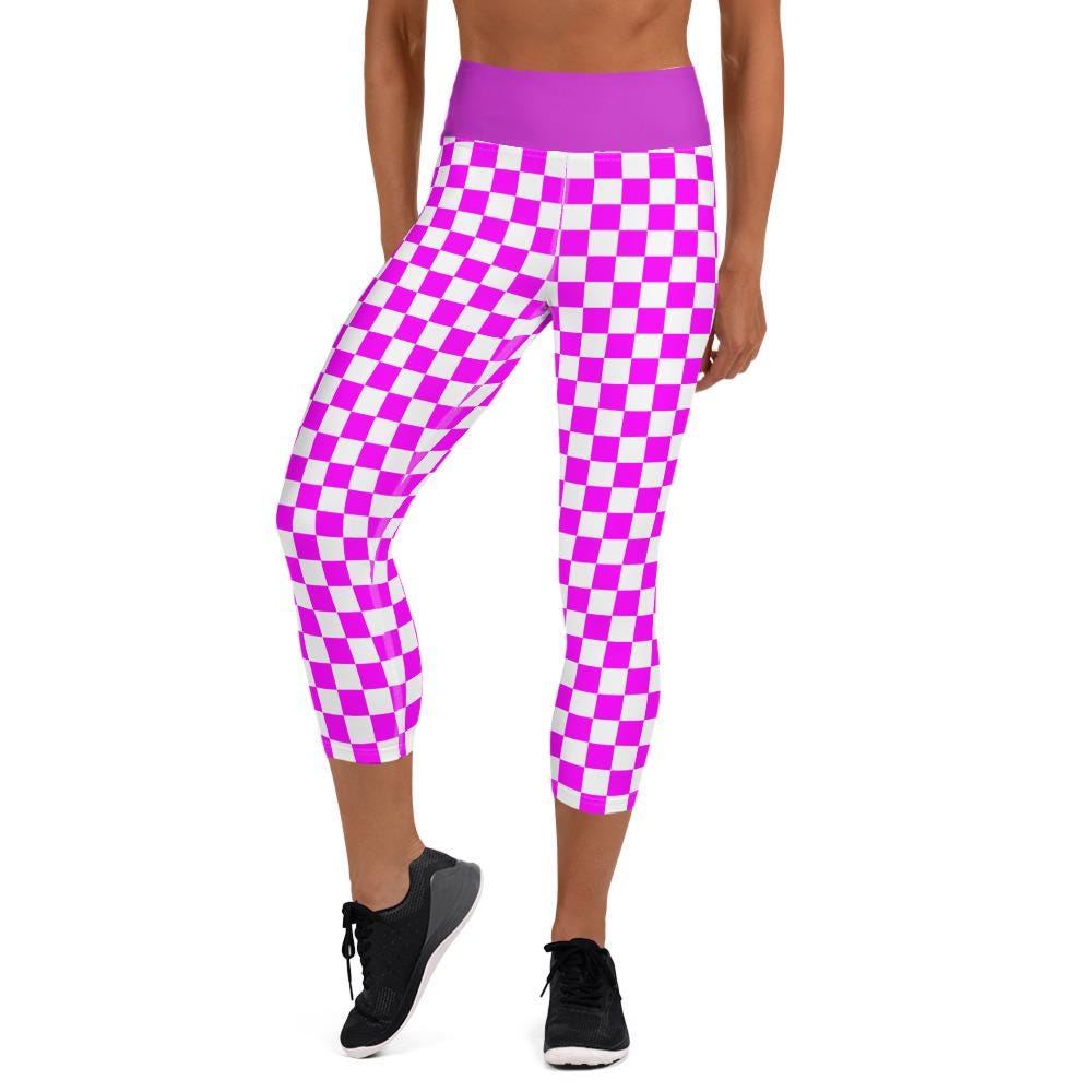 Purple Yoga Capri Leggings