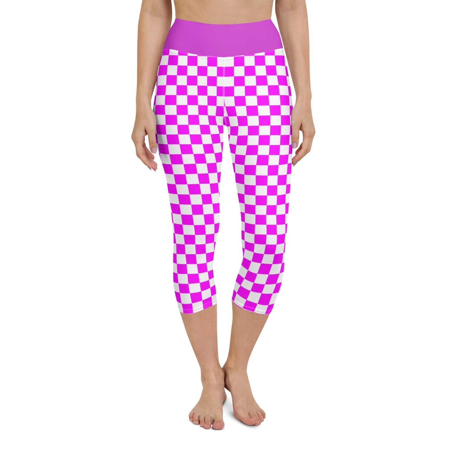 Purple Yoga Capri Leggings