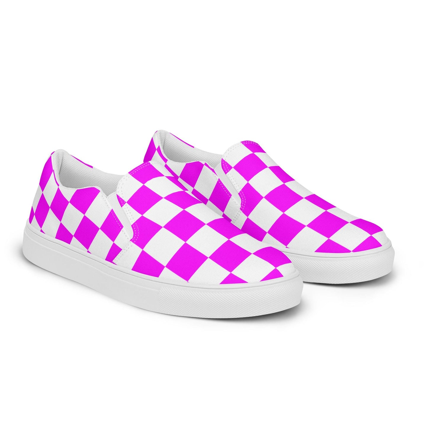Womens slip-on canvas purple shoes