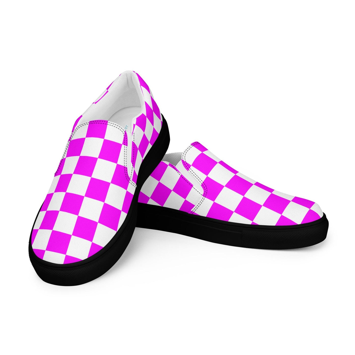 Womens slip-on canvas purple shoes