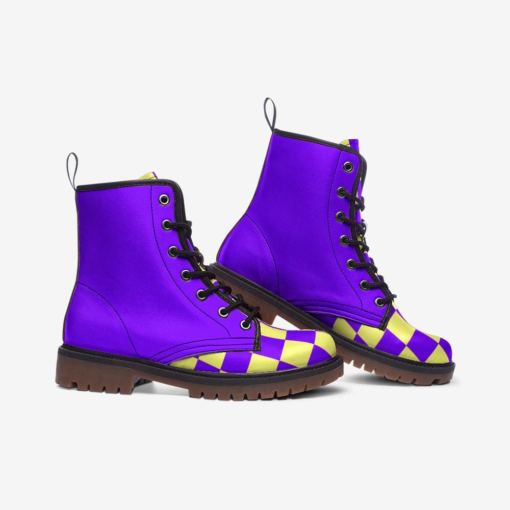 Purple Boots Casual Leather Lightweight boots MT