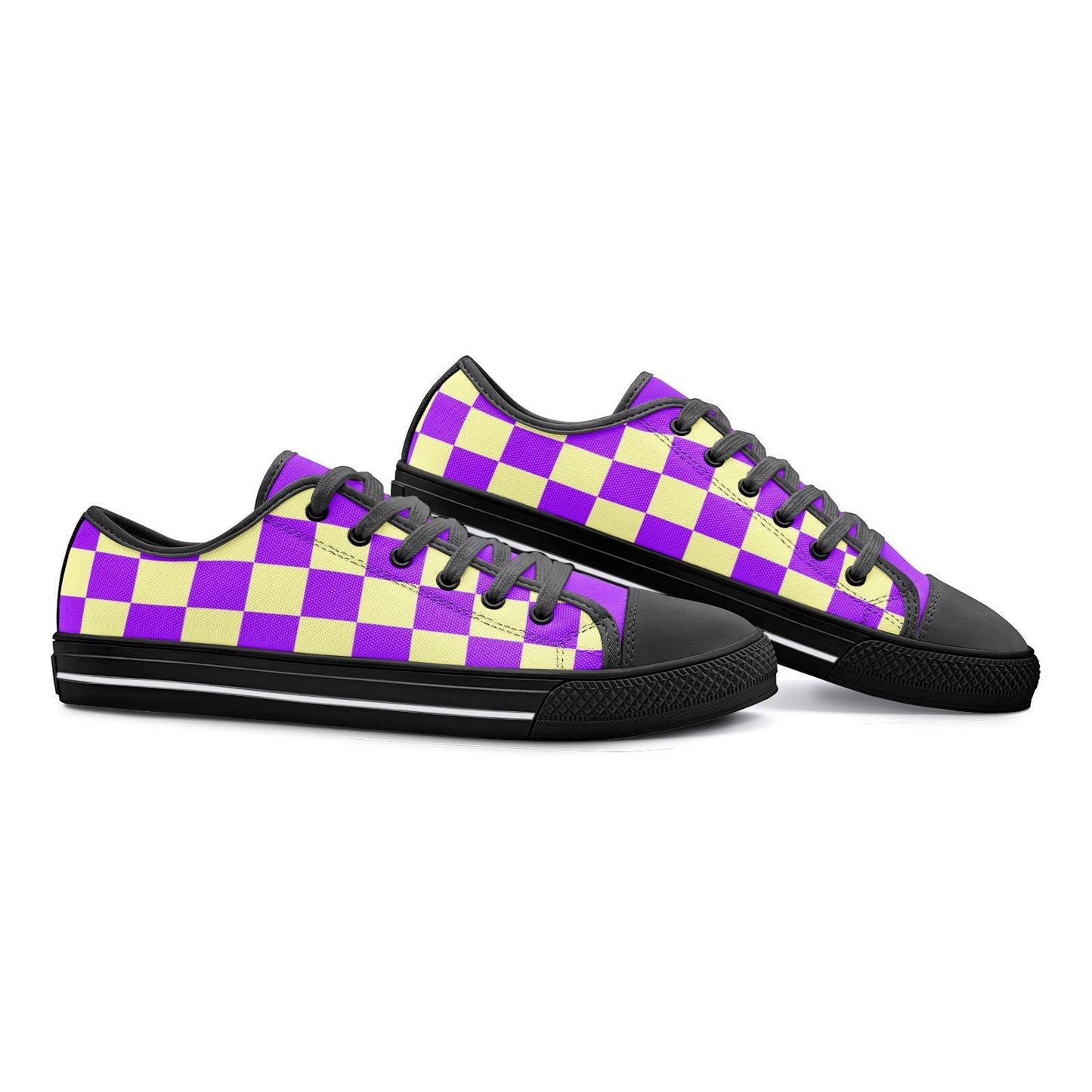 Purple Sneakers Unisex Low Top Canvas Shoes