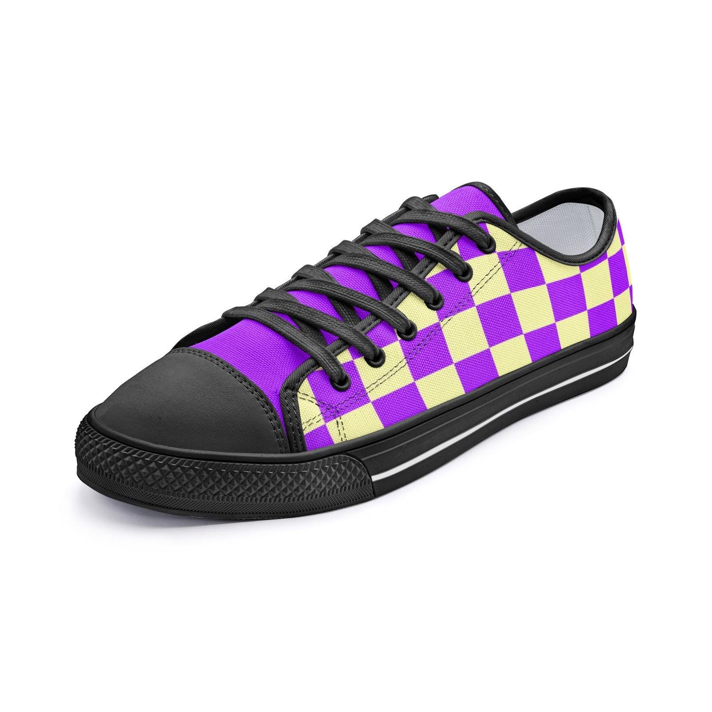Purple Sneakers Unisex Low Top Canvas Shoes