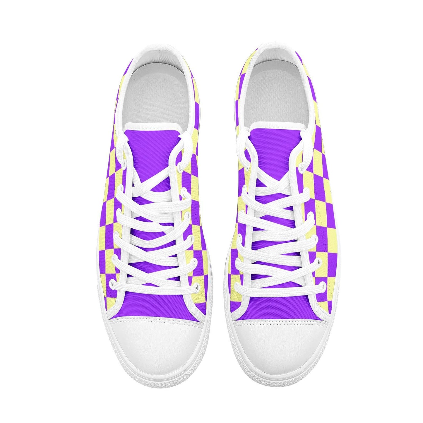 Purple Sneakers Unisex Low Top Canvas Shoes