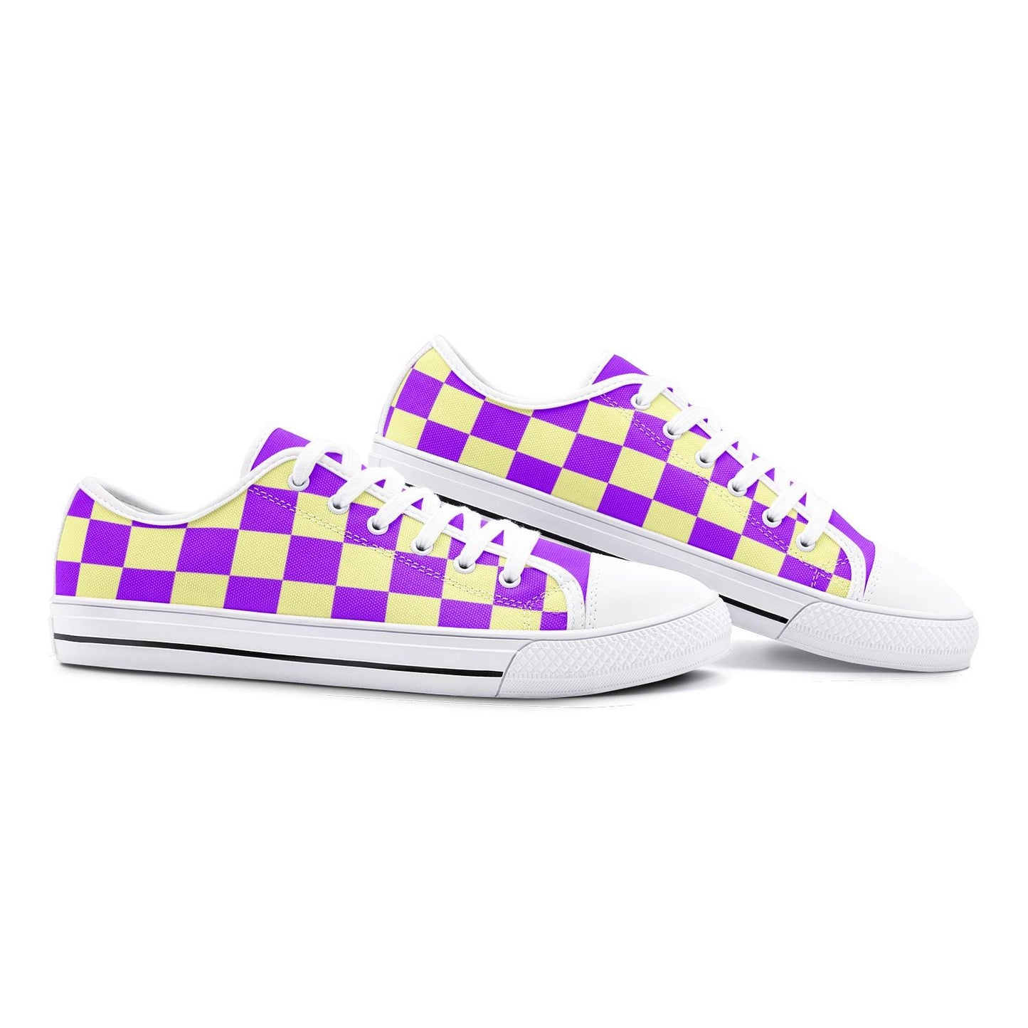 Purple Sneakers Unisex Low Top Canvas Shoes