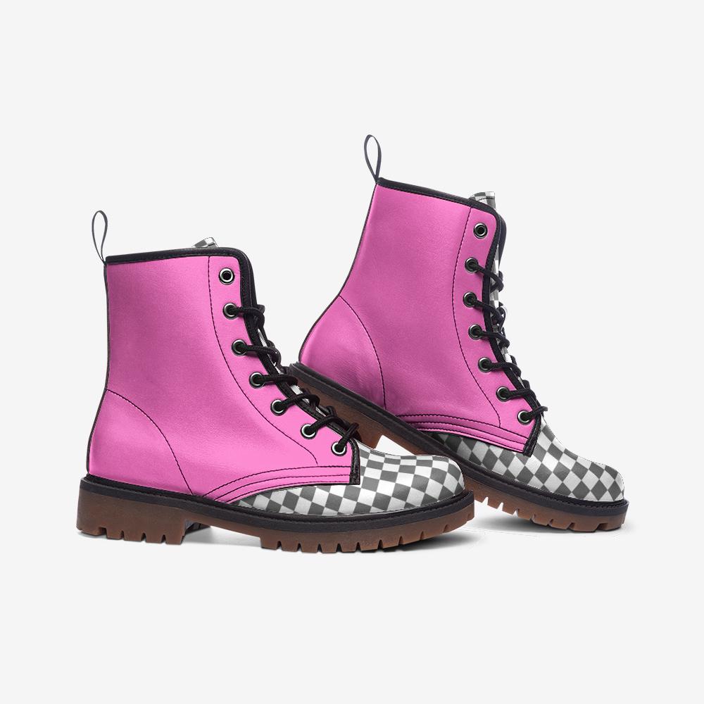 Pink Boots Casual Leather Lightweight boots MT