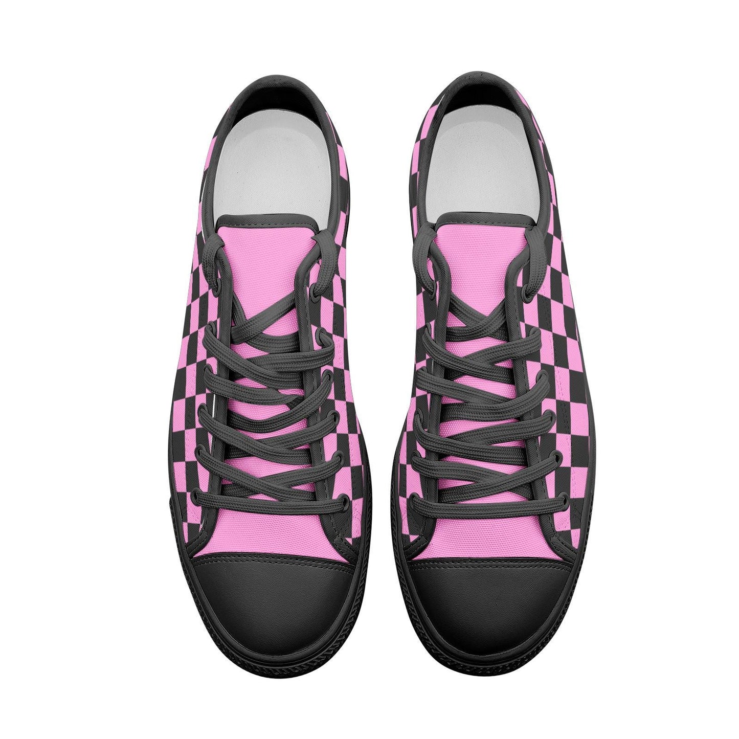 Pink Sneakers Unisex Low Top Canvas Shoes