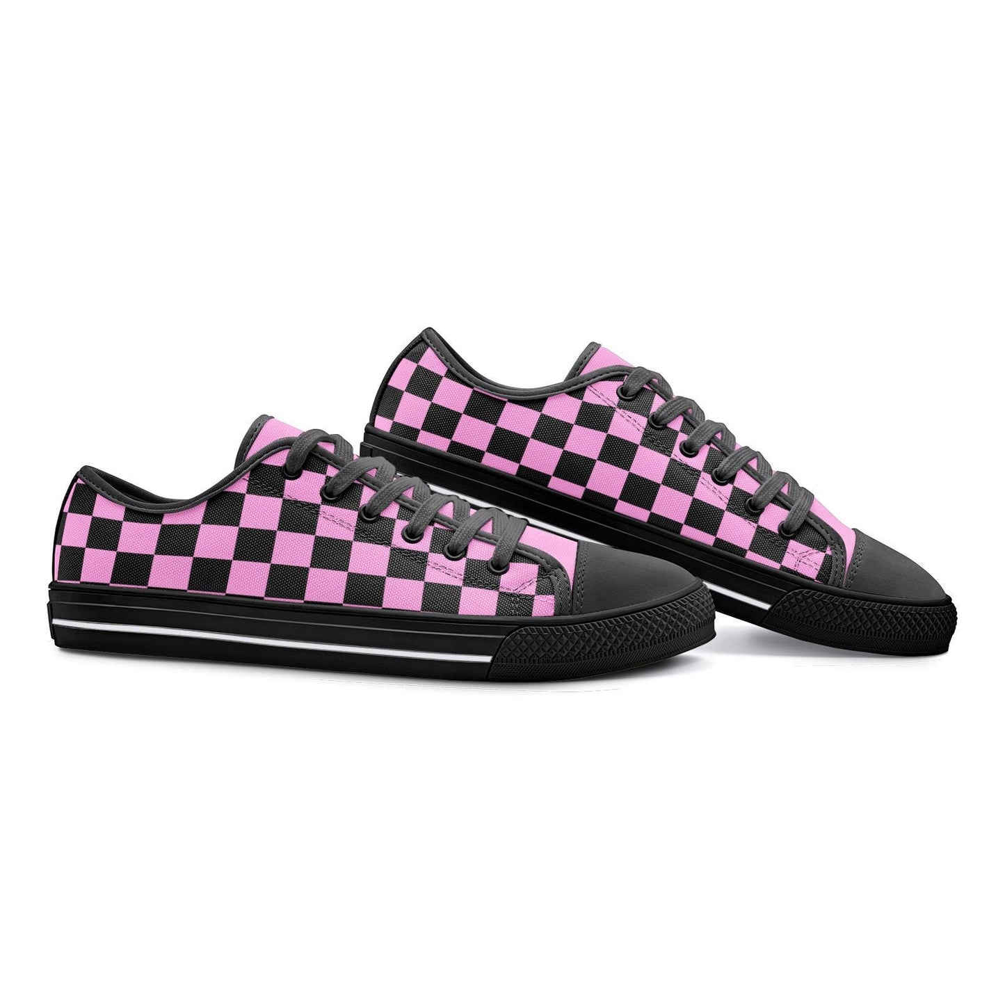 Pink Sneakers Unisex Low Top Canvas Shoes