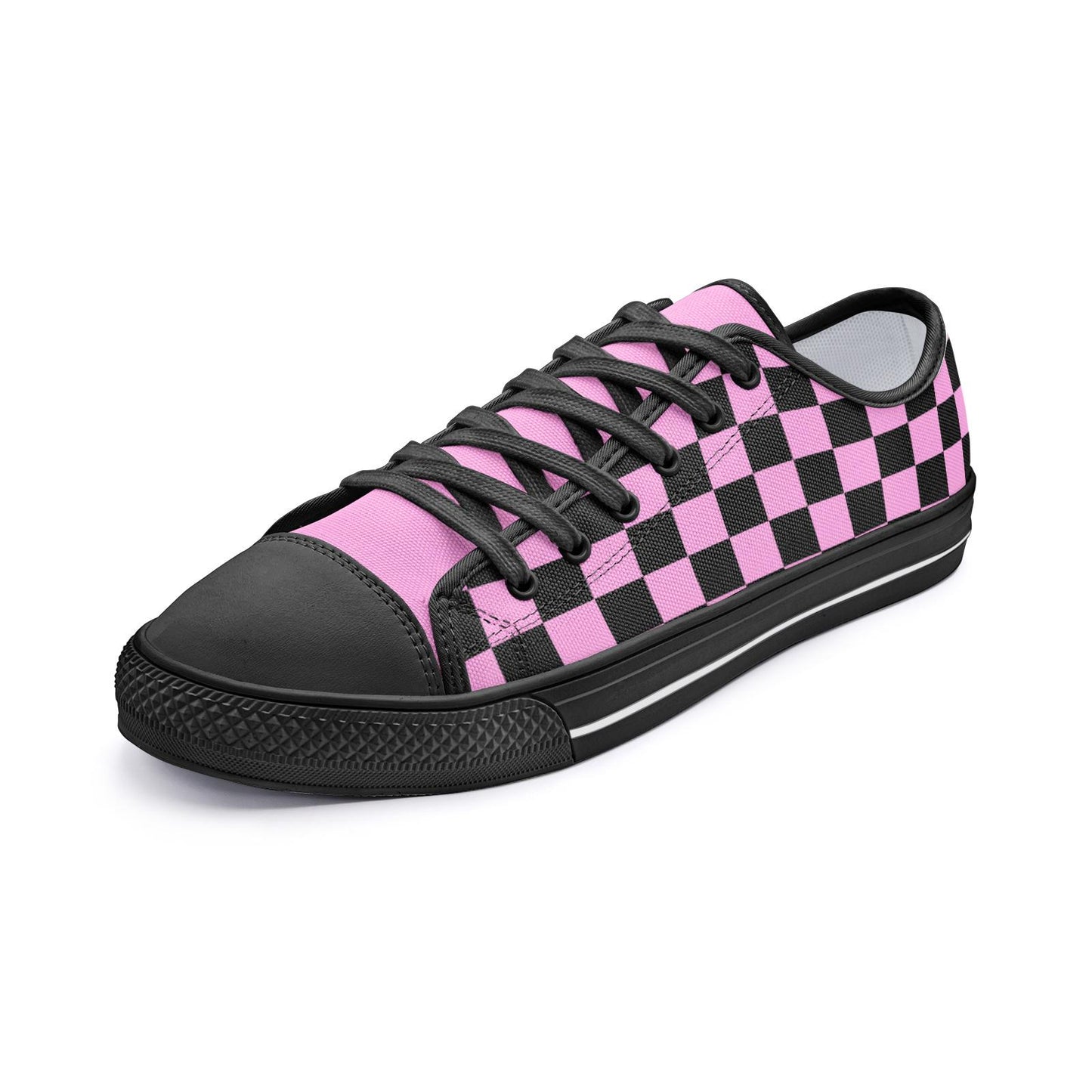 Pink Sneakers Unisex Low Top Canvas Shoes