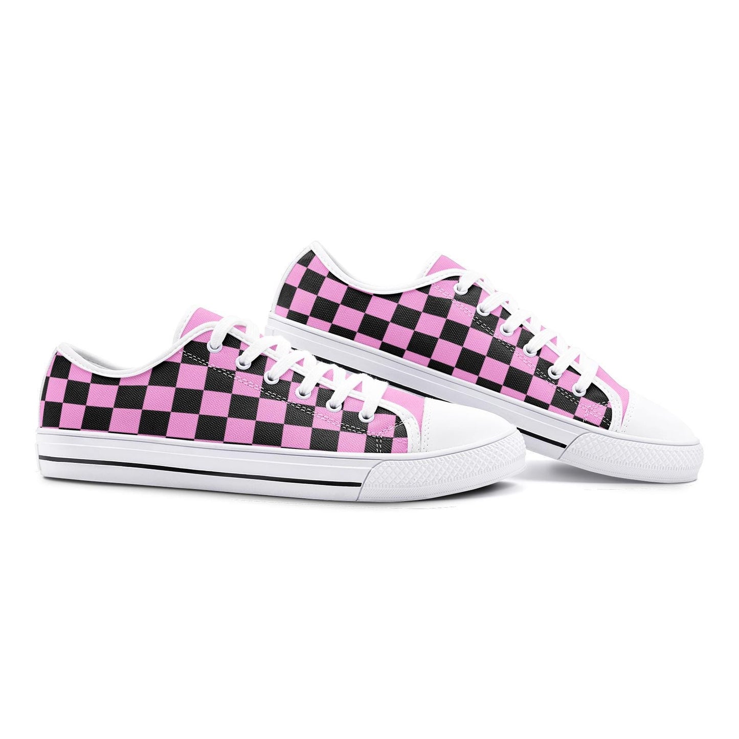 Pink Sneakers Unisex Low Top Canvas Shoes