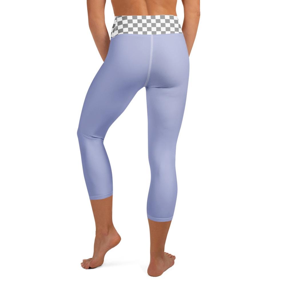 Purple Leggings Yoga Capri Leggings
