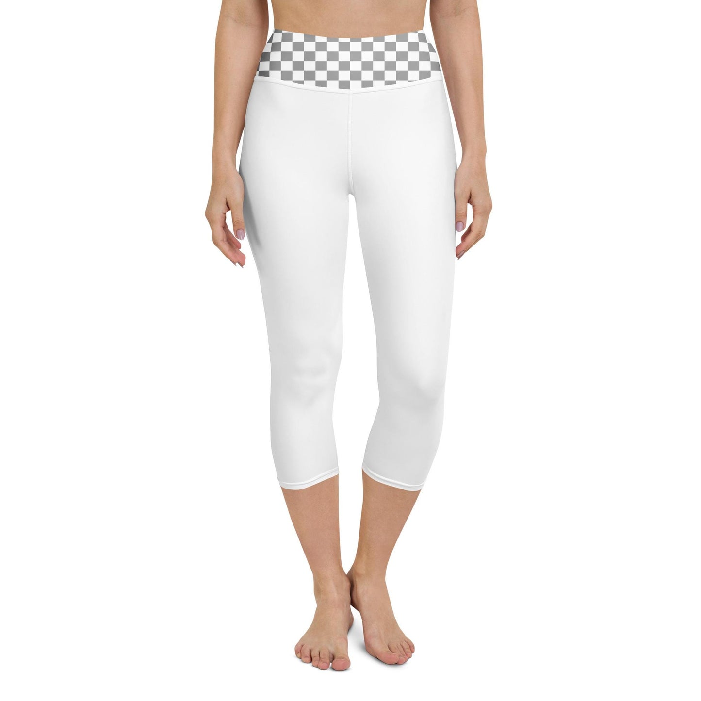White Leggings Yoga Capri Leggings
