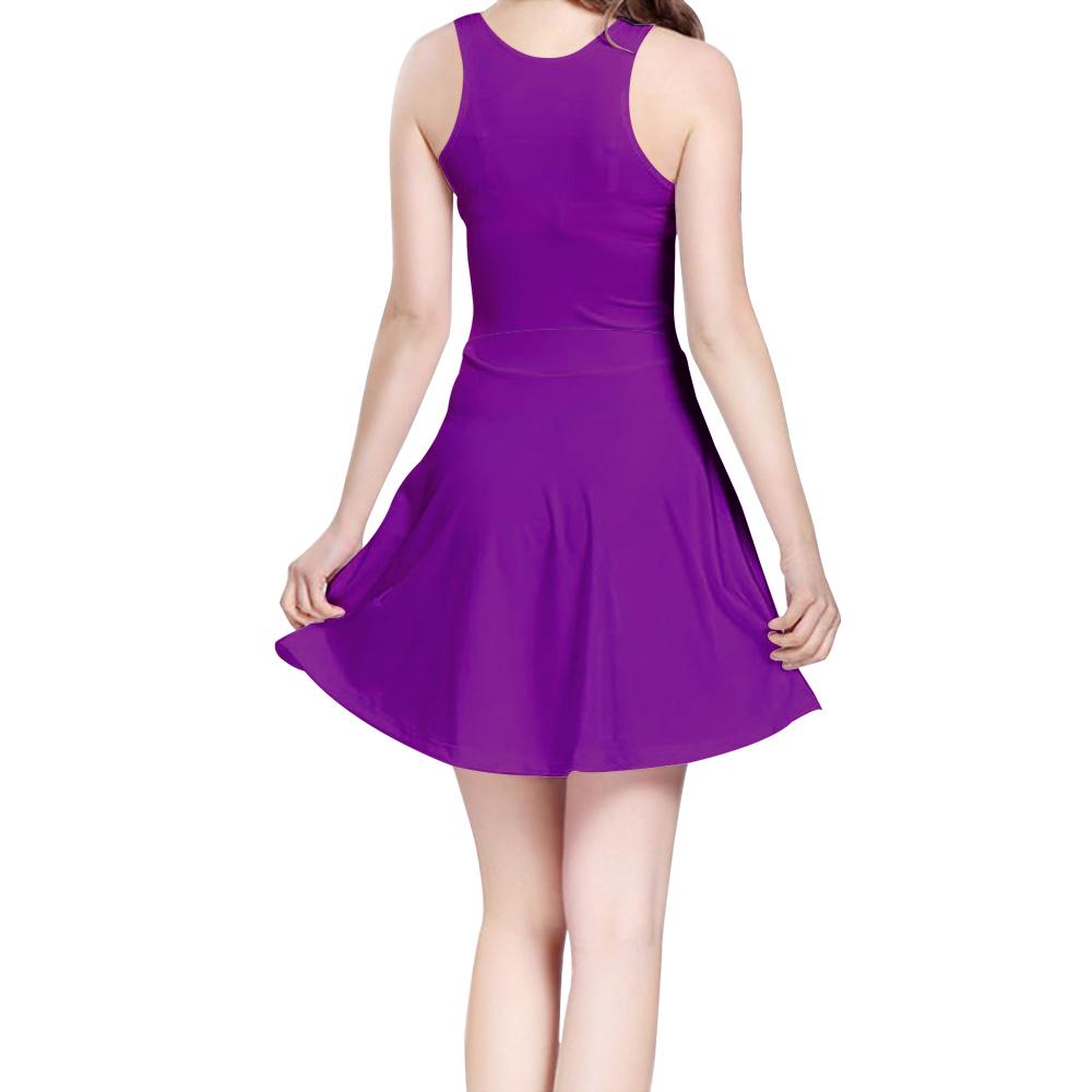 Women's Sleeveless Midi Casual Flared Skater Dress