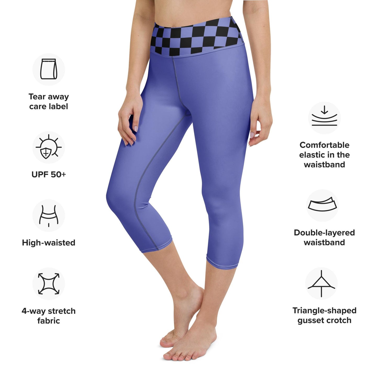 Yoga Capri blue Leggings
