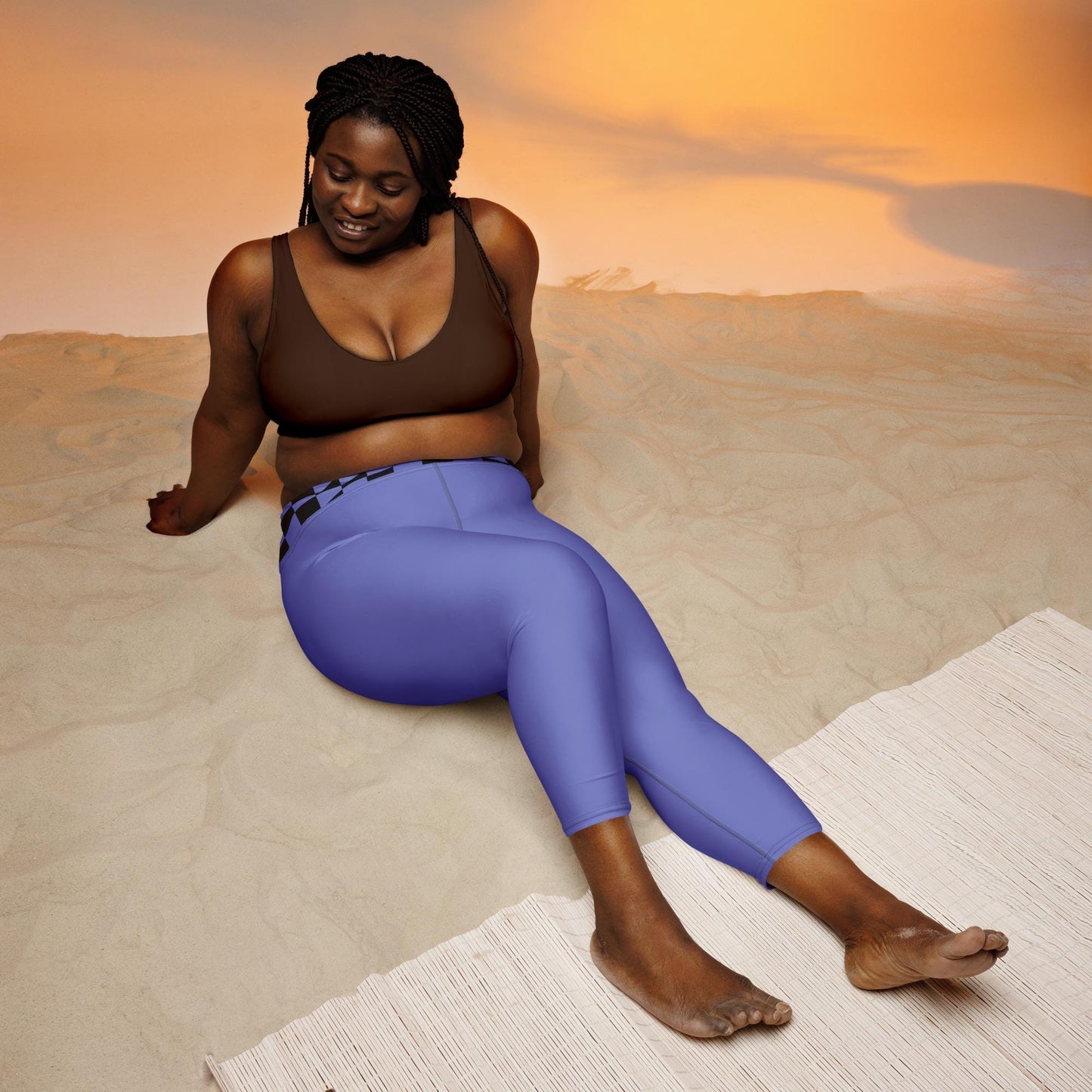 Yoga Capri blue Leggings