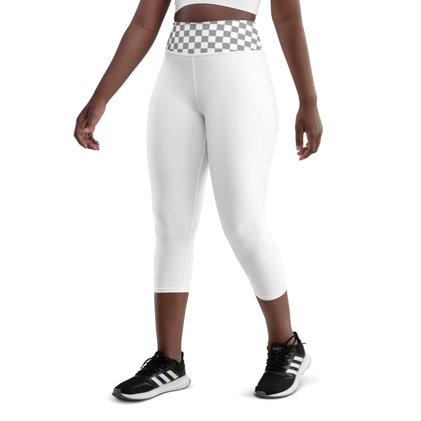 White Leggings Yoga Capri Leggings