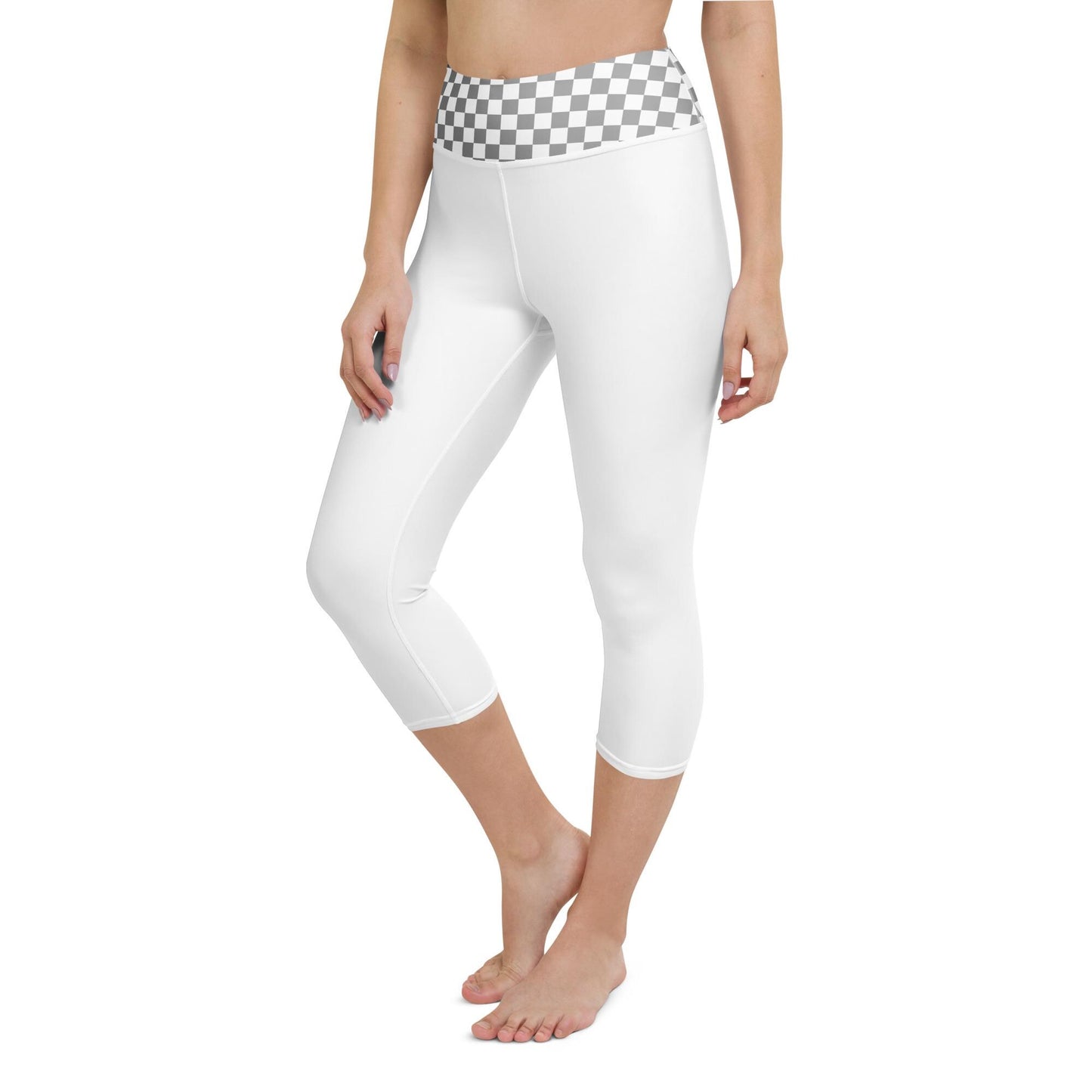 White Leggings Yoga Capri Leggings