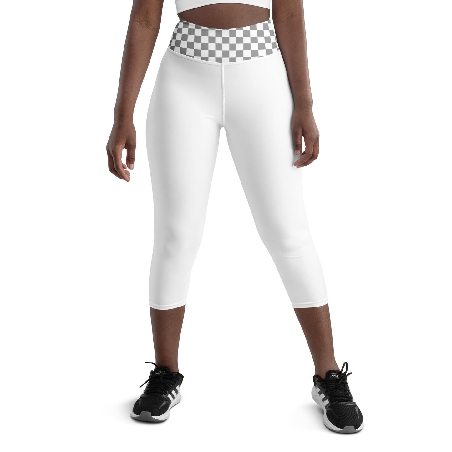 White Leggings Yoga Capri Leggings