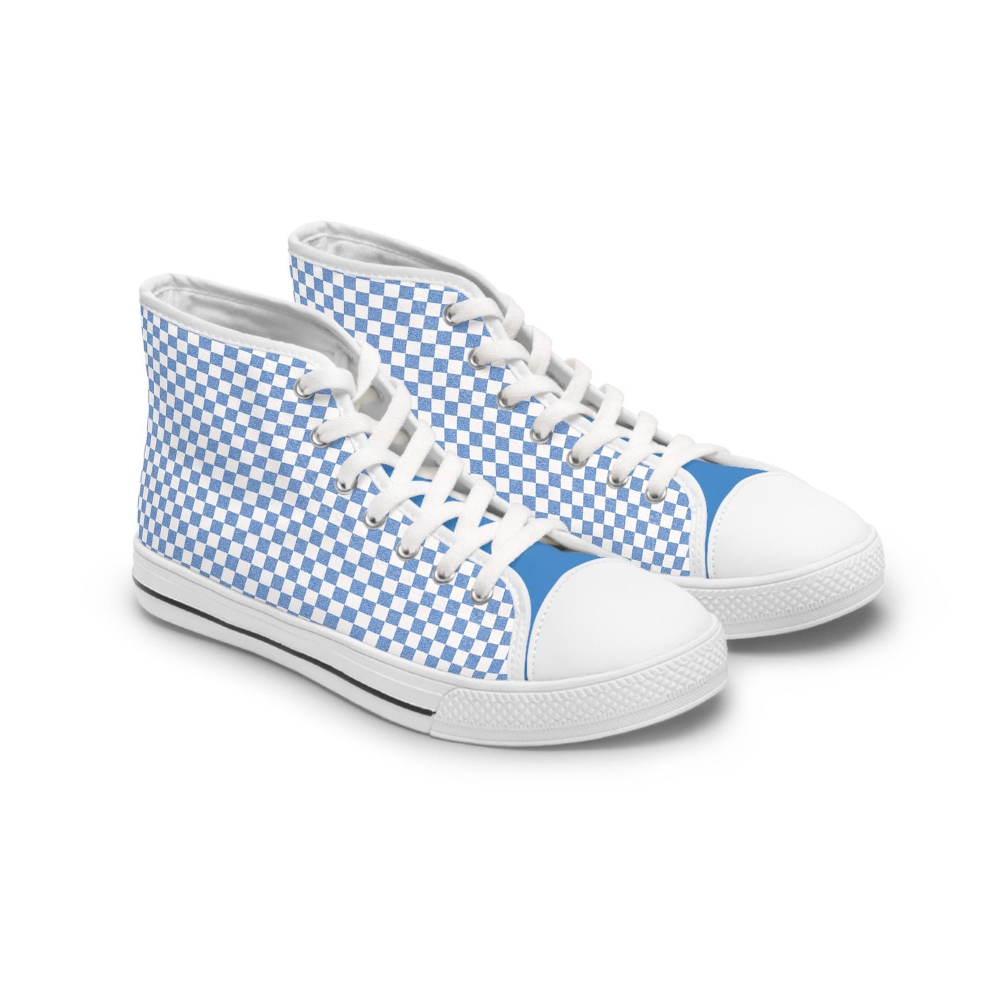 Checkerboard High Top Sneakers: Women's Trendy Casual Shoes