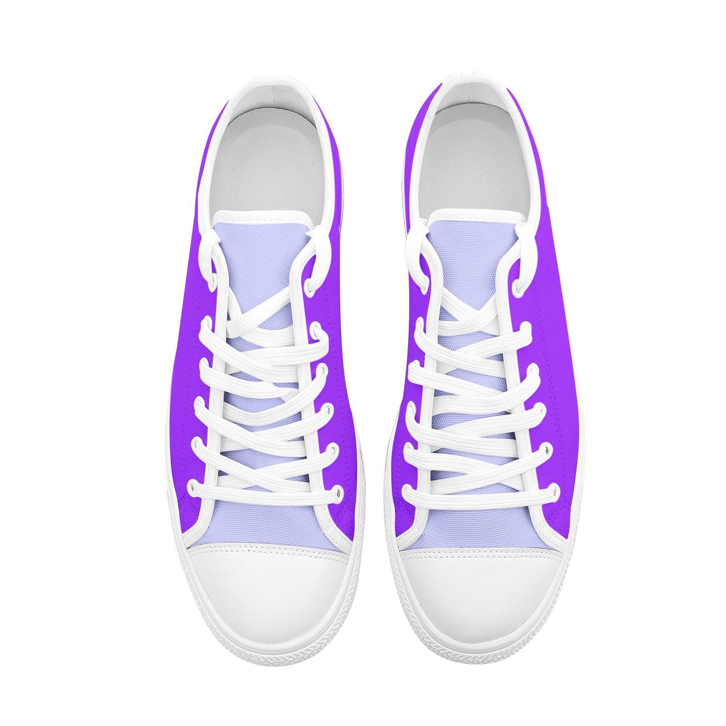 Unisex Low Top Canvas Purple Sneakers