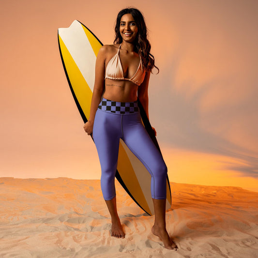 Yoga Capri blue Leggings