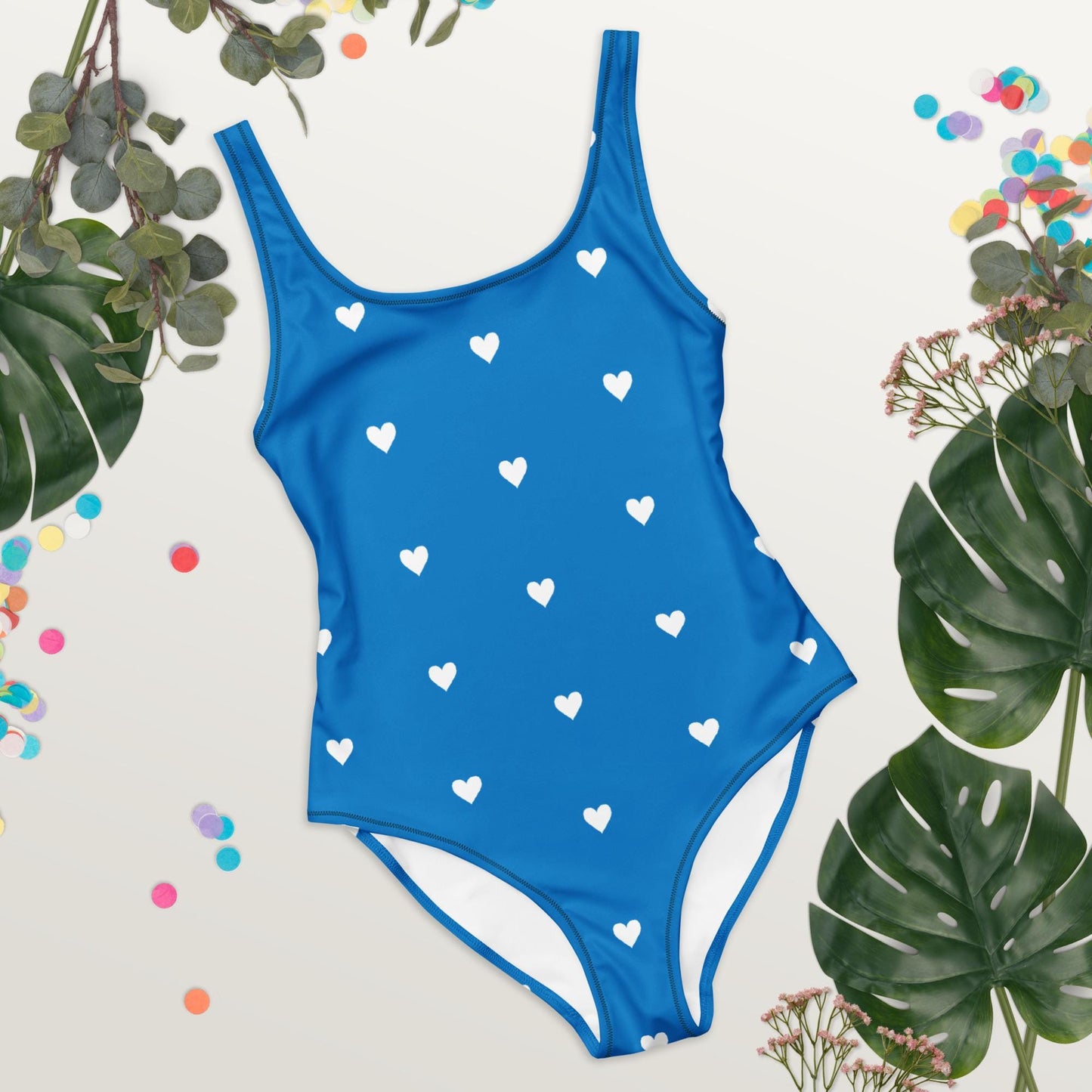 One-Piece Blue Swimsuits