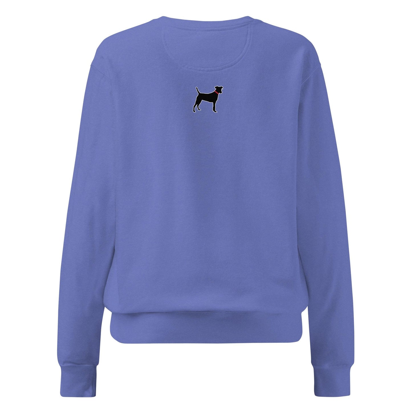 Black Lab Dog Love Unisex garment-dyed sweatshirt