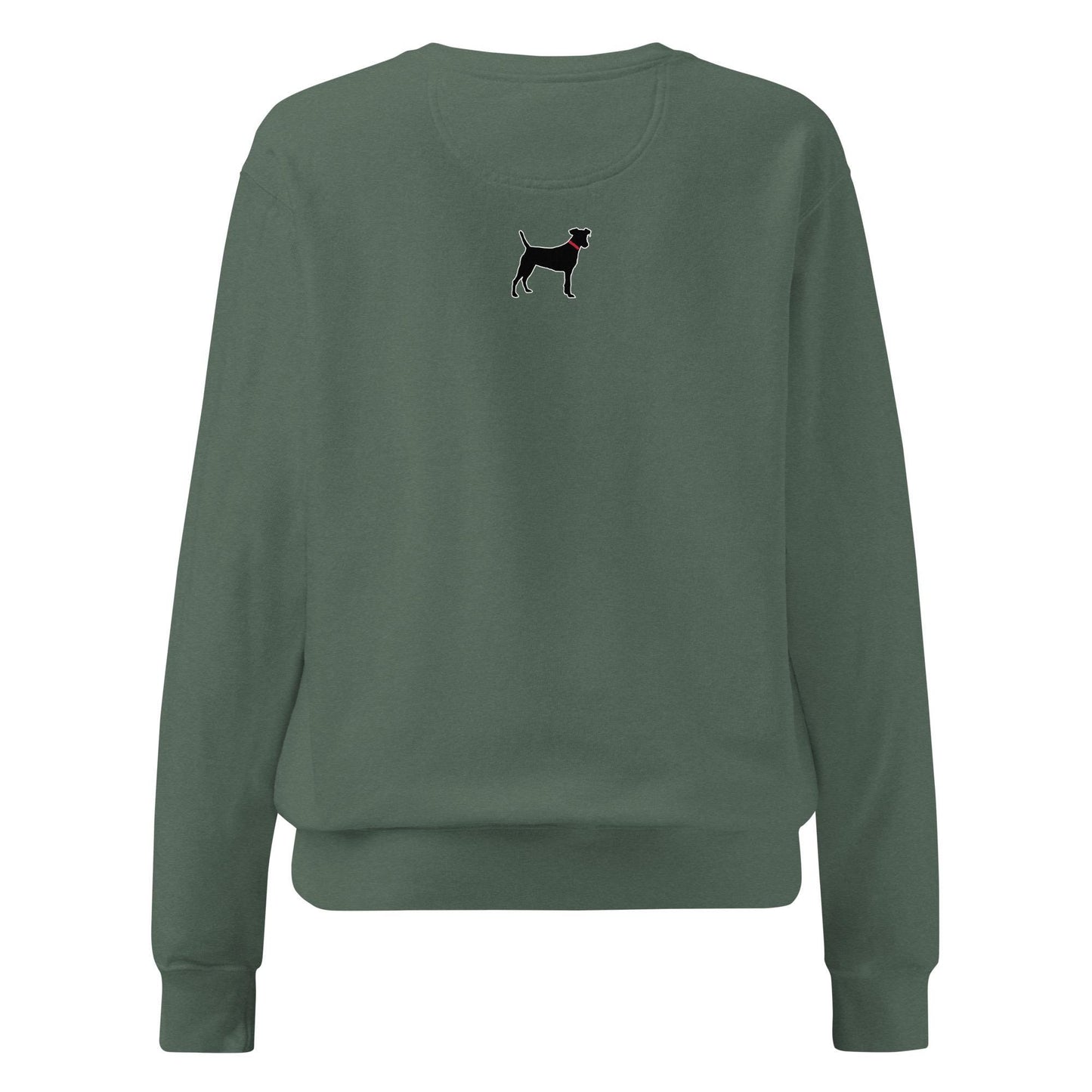 Black Lab Dog Love Unisex garment-dyed sweatshirt