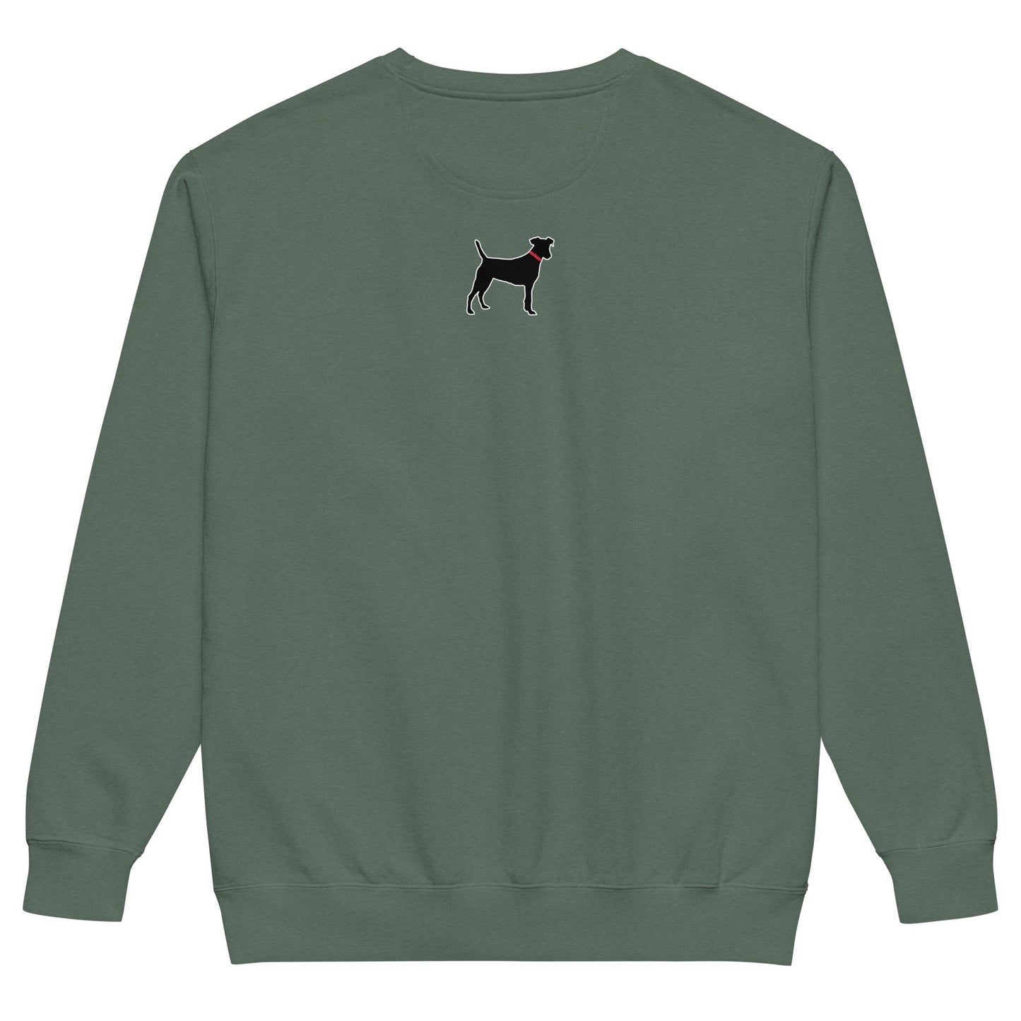Black Lab Dog Love Unisex garment-dyed sweatshirt