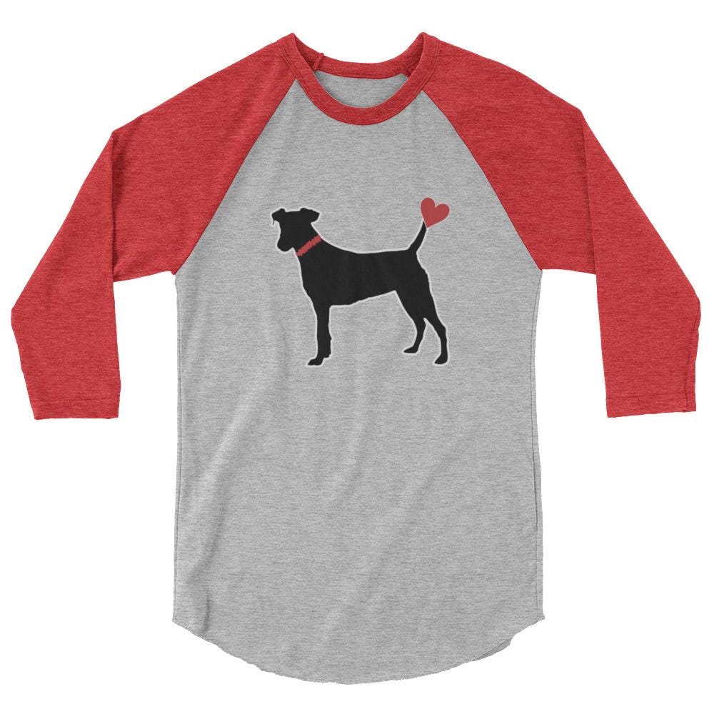 Black Dog Shirts 3/4 sleeve raglan shirt