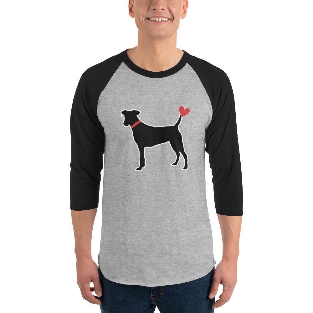 Black Dog Shirts 3/4 sleeve raglan shirt