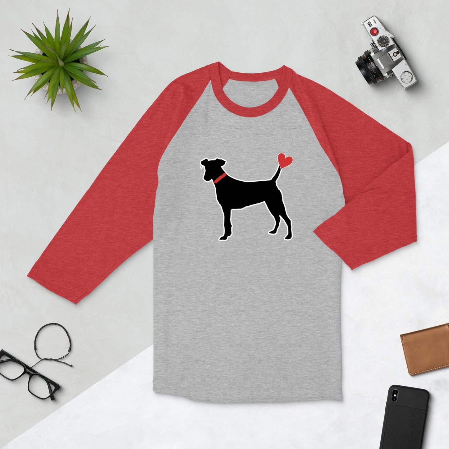 Black Dog Shirts 3/4 sleeve raglan shirt
