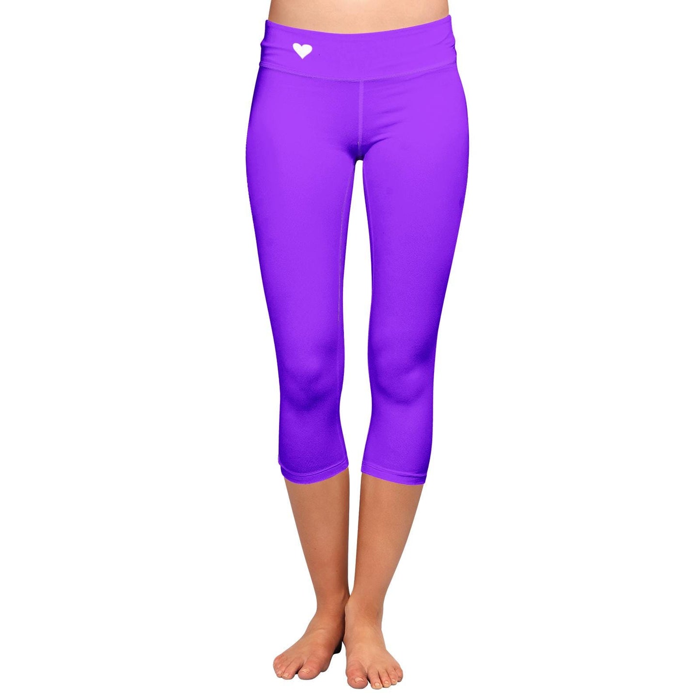 Women 's Yoga Capri Purple Leggings