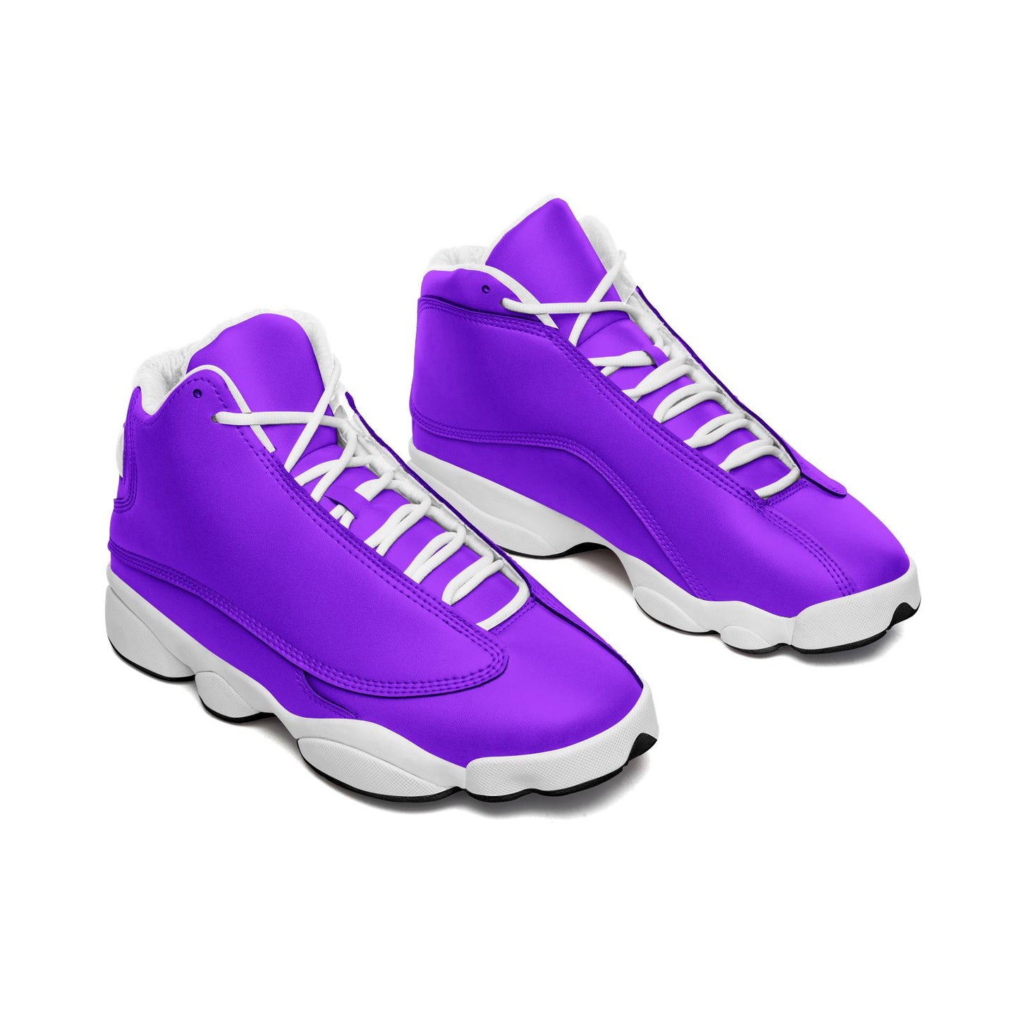 Purple Sneakers Unisex High Top Leather Sneakers