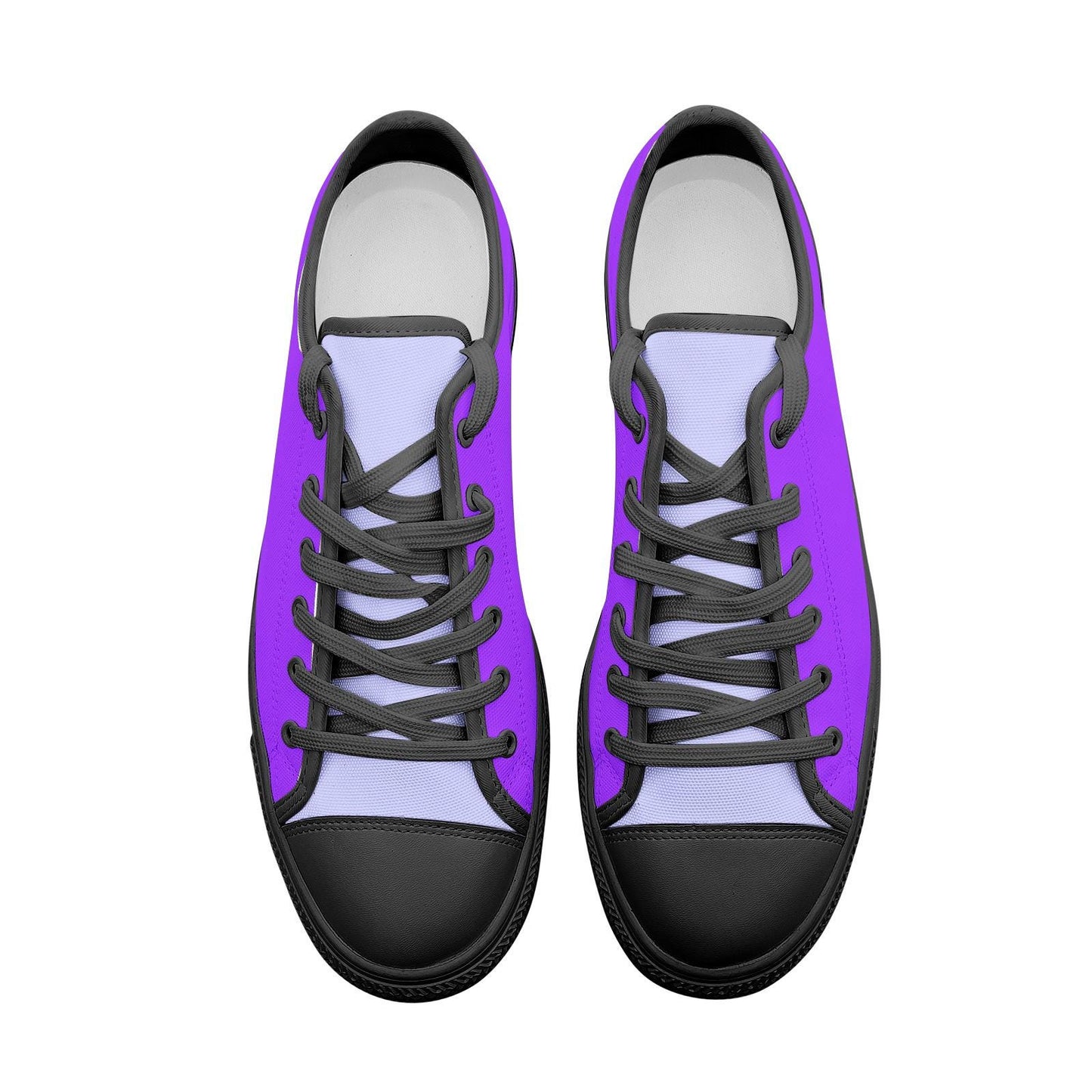 Unisex Low Top Canvas Purple Sneakers