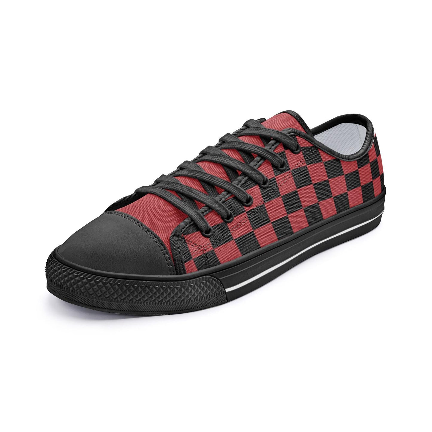 Red Sneakers Unisex Low Top Canvas Shoes