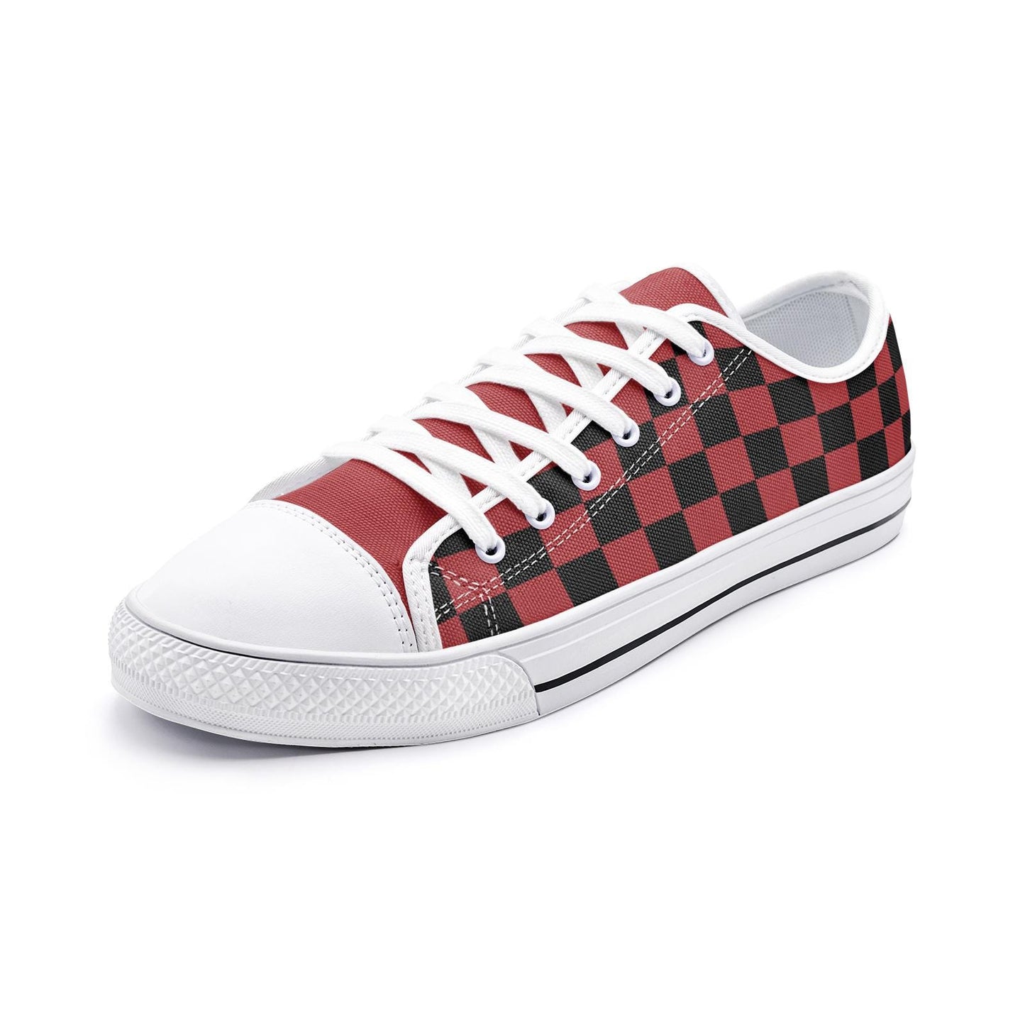 Red Sneakers Unisex Low Top Canvas Shoes