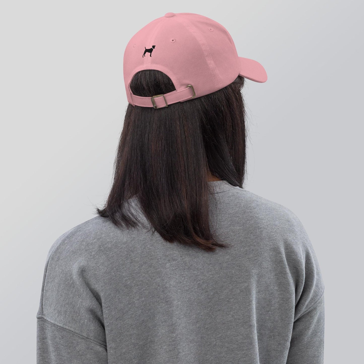 Black Dog Lover Hat: Cotton Twill Dad Hat