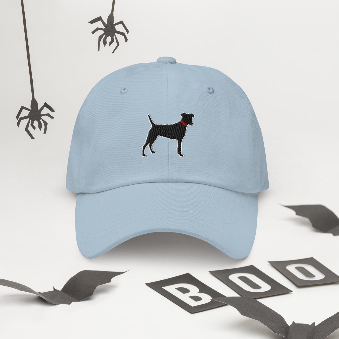 Black Dog Lover Hat: Cotton Twill Dad Hat