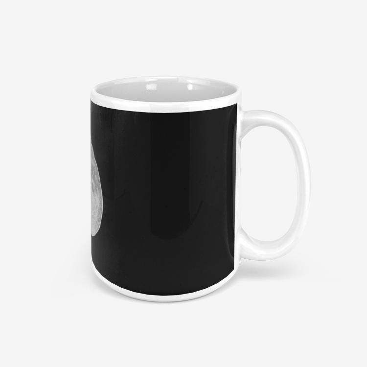 Baseball Mugs Home Run Mugs Over the Moon Classic Glossy Mug