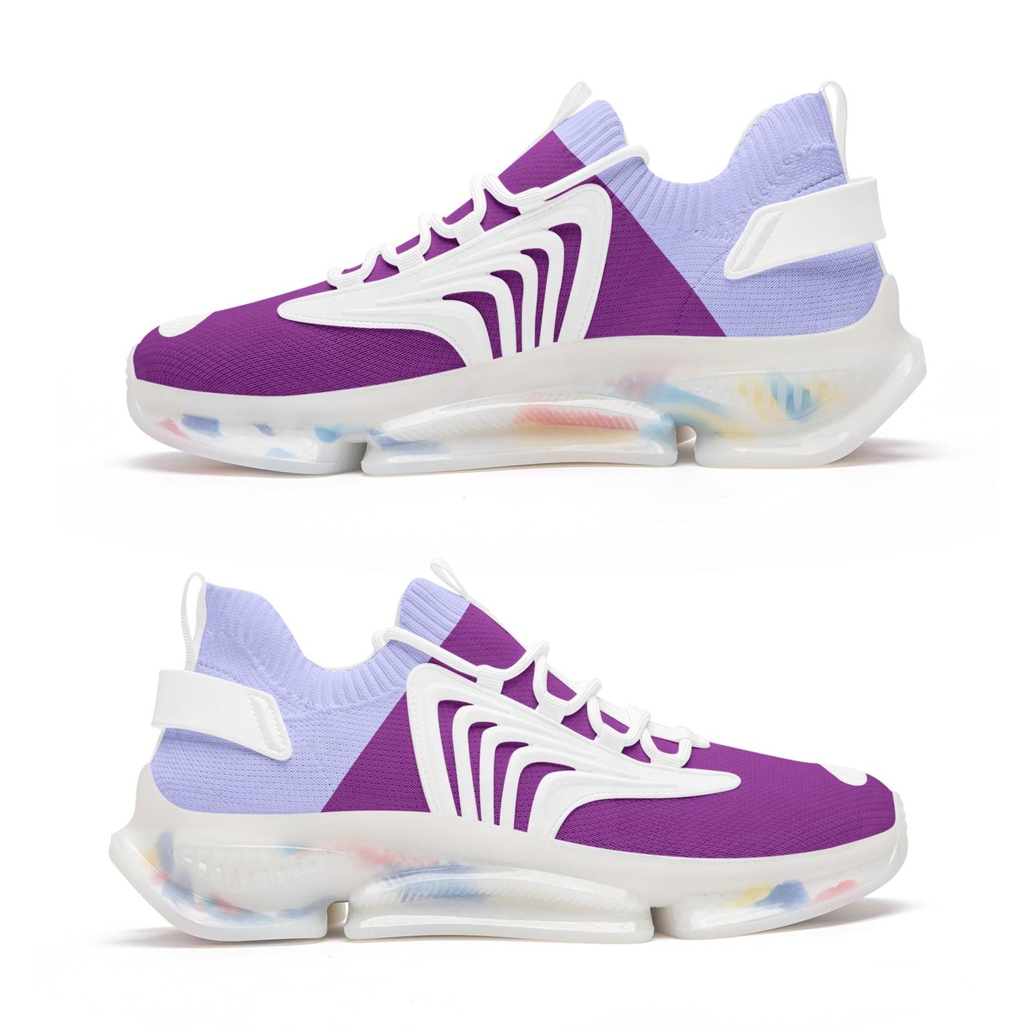 Purple Sneakers Unisex Low Top Mesh Sneakers