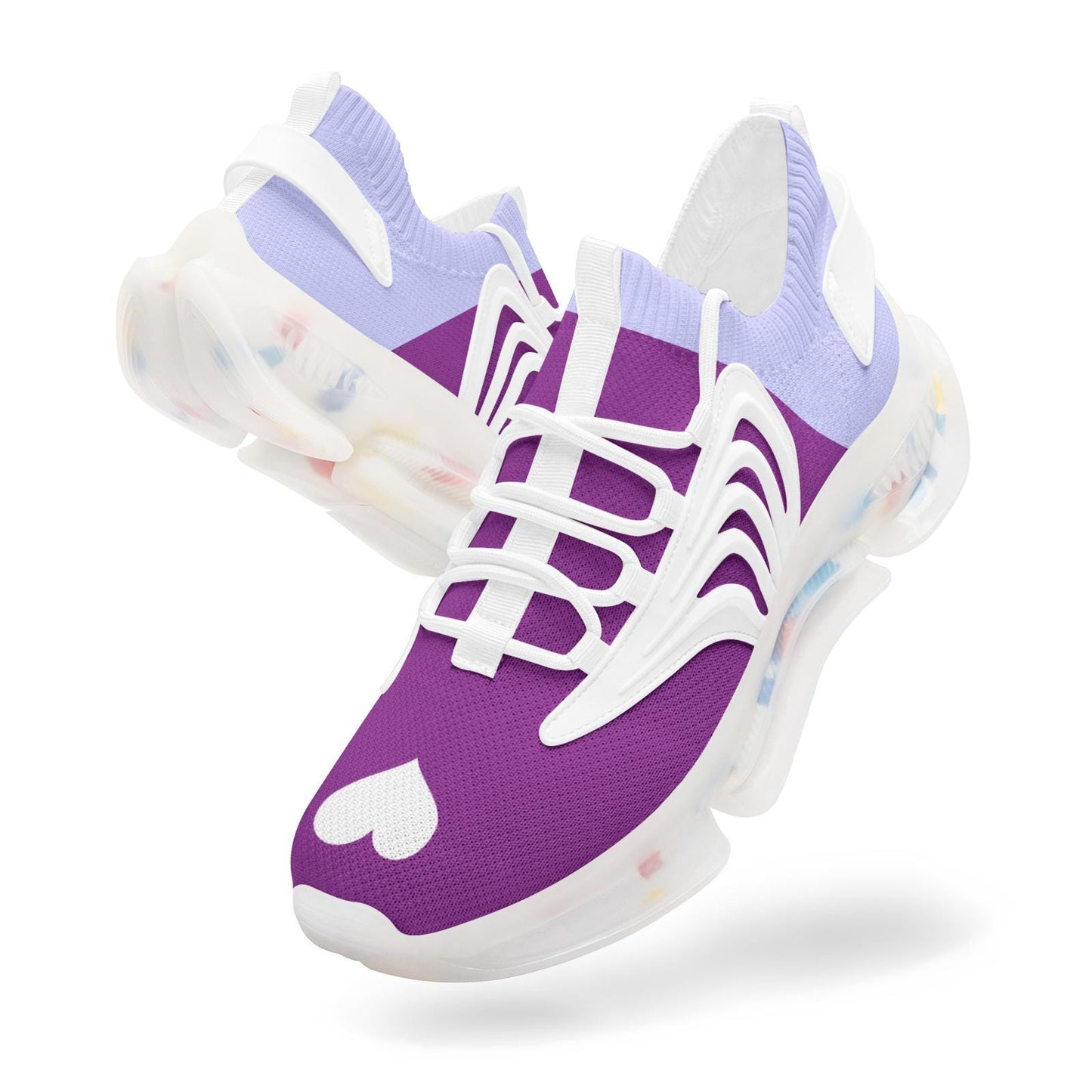 Purple Sneakers Unisex Low Top Mesh Sneakers