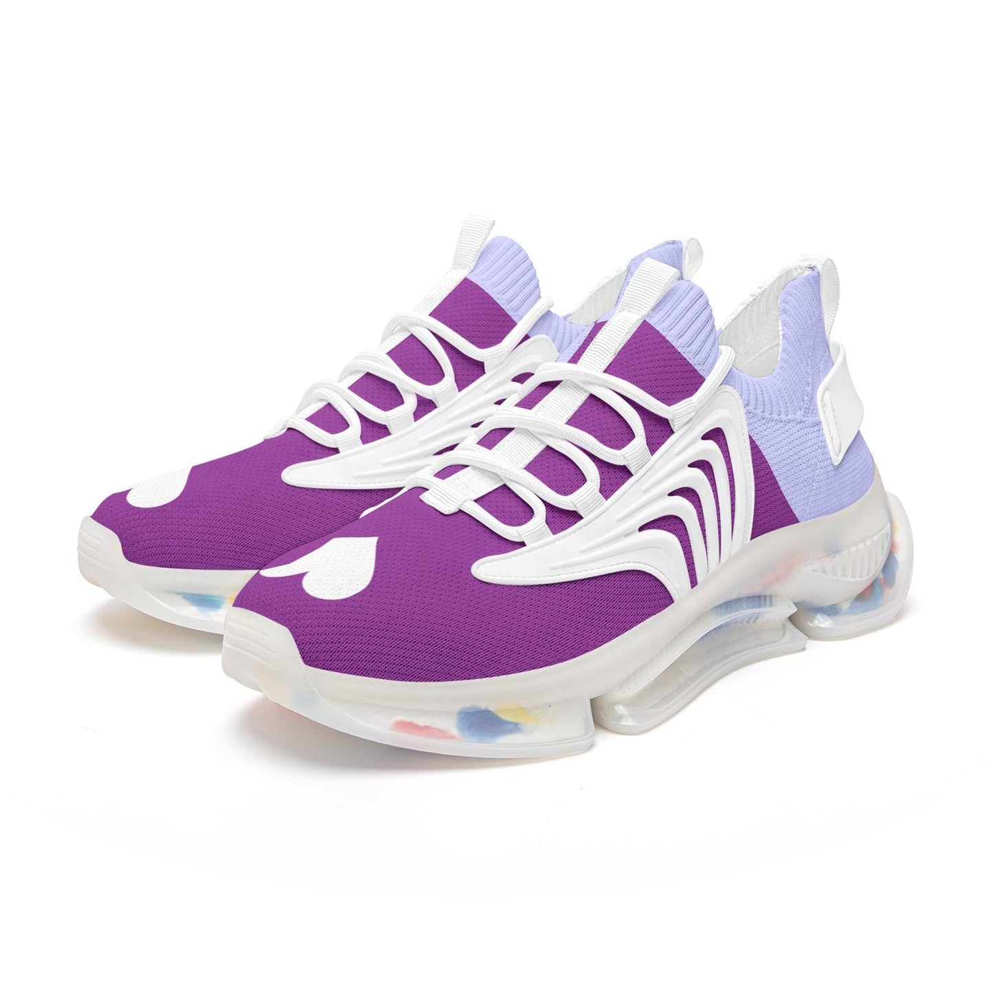 Purple Sneakers Unisex Low Top Mesh Sneakers