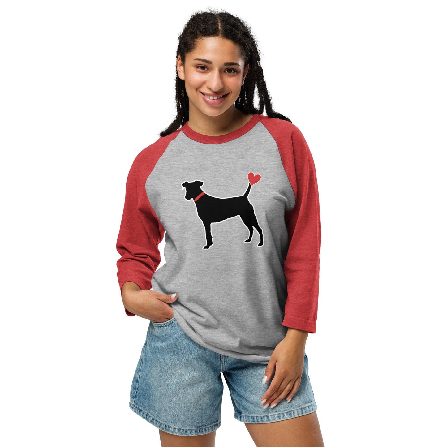 Black Dog Shirts 3/4 sleeve raglan shirt