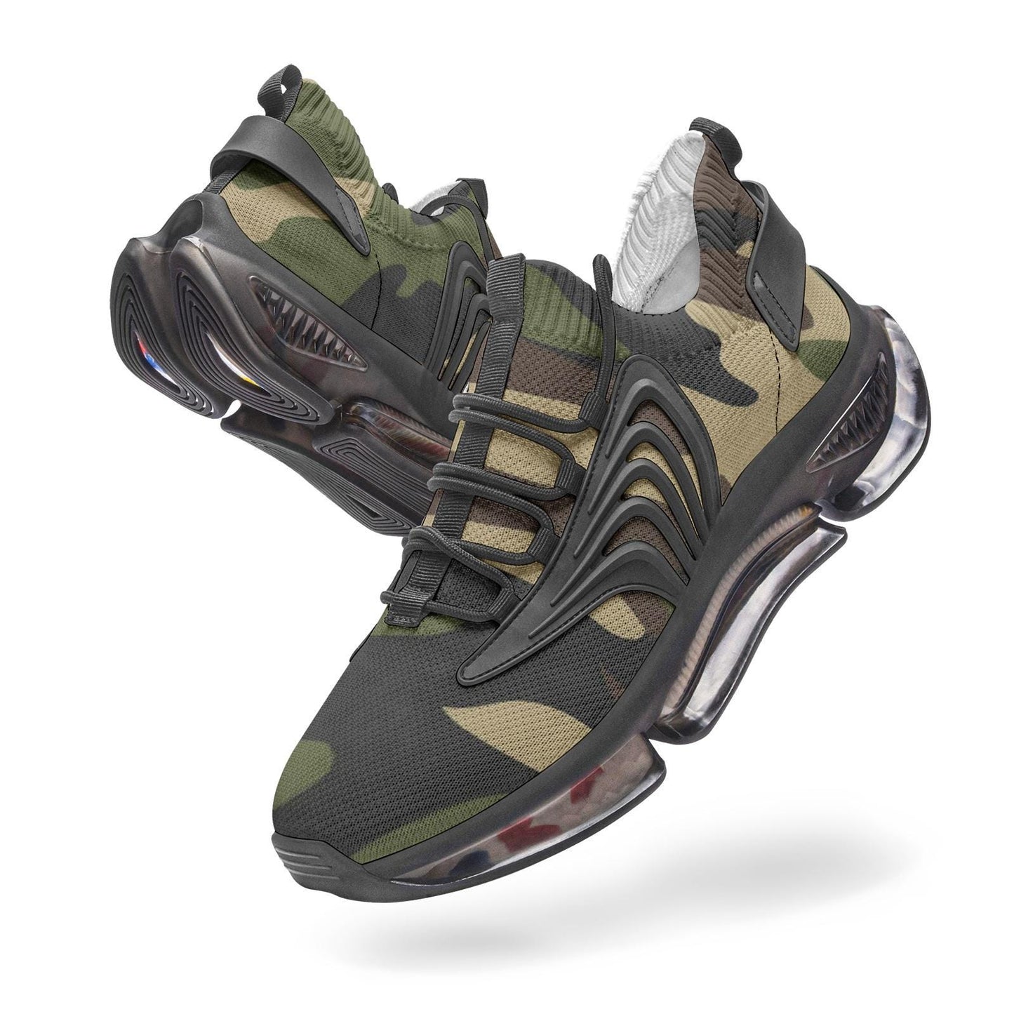 Camo Sneakers Unisex Low Top Mesh Sneakers