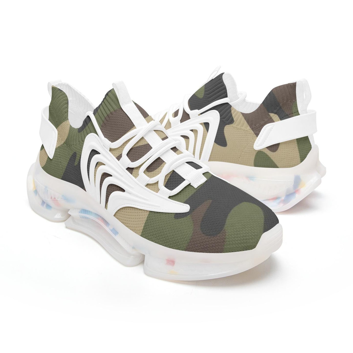 Camo Sneakers Unisex Low Top Mesh Sneakers