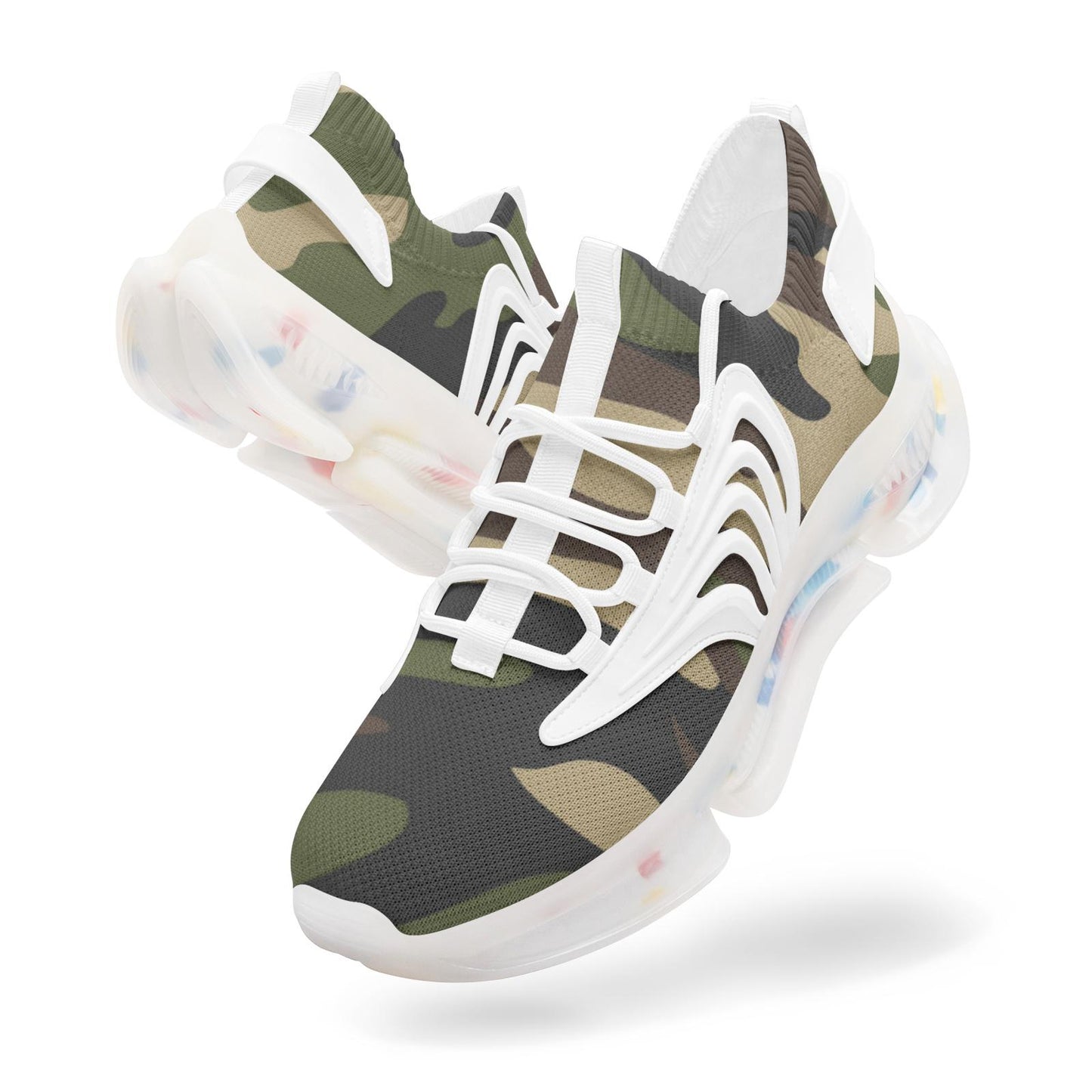 Camo Sneakers Unisex Low Top Mesh Sneakers