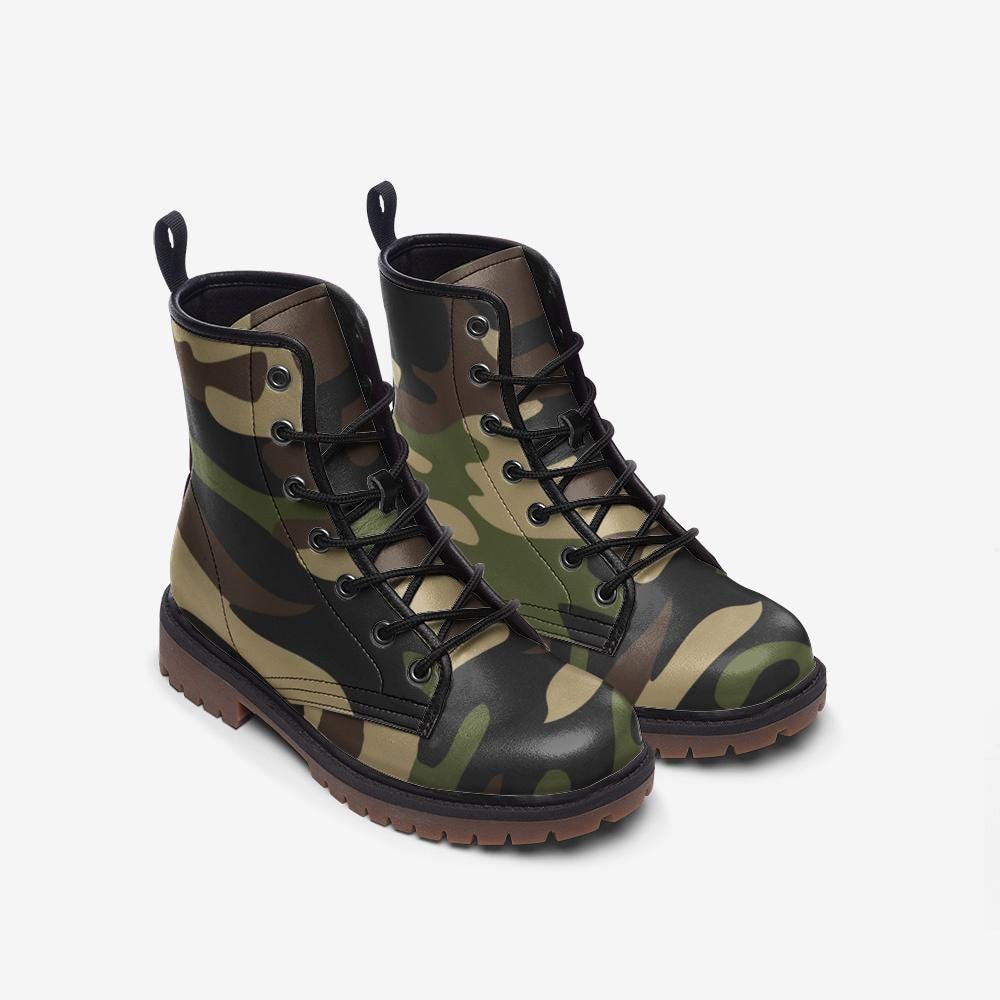Casual Leather Lightweight Camo boots MT